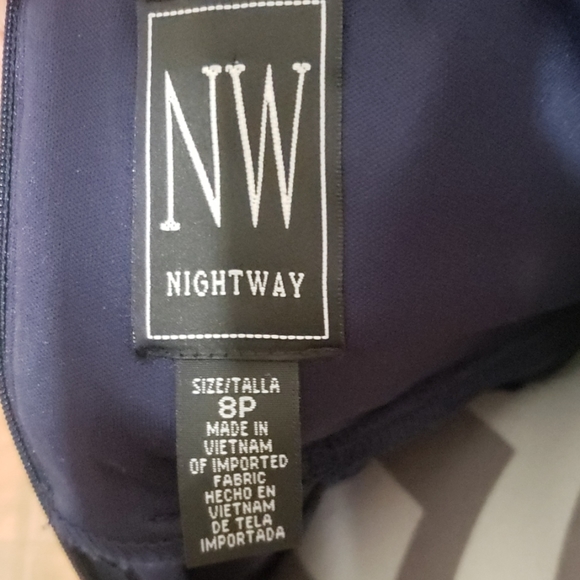 Nightway Navy Blue Gown - Picture 8 of 8